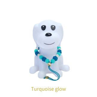 anti tekenband turquoise glow hond z