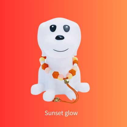 anti tekenband sunset glow hond oranje