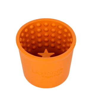 yoggie pot oranje lickimat