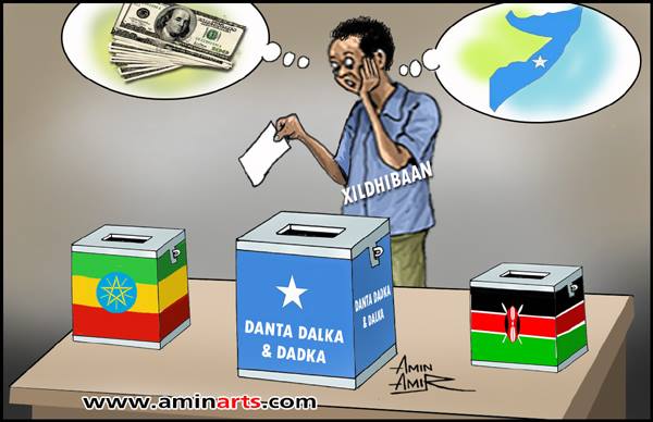 Farshaxan Amin Arts Oo Sawir Gacmeed Ka Sameeyey Doorashada Somaliya Si Cadna Ugu Muujiyey Dawladaha Faro Galinta Ku Haya Doorashadaasi