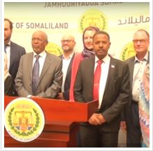 Daawo-Madaxweyne Ku Xigeenka Somaliland oo Qasriga Madaxtooyada Ku Qaabiley Wafti Ka Socoda Hay’ado Caalamiya.