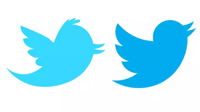 twitters new and old logo