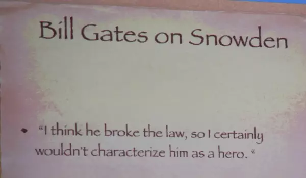 bill gates on snowden