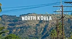 north korea hollywood sign