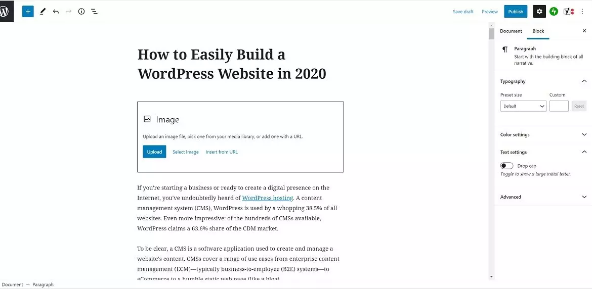 wordpress editor