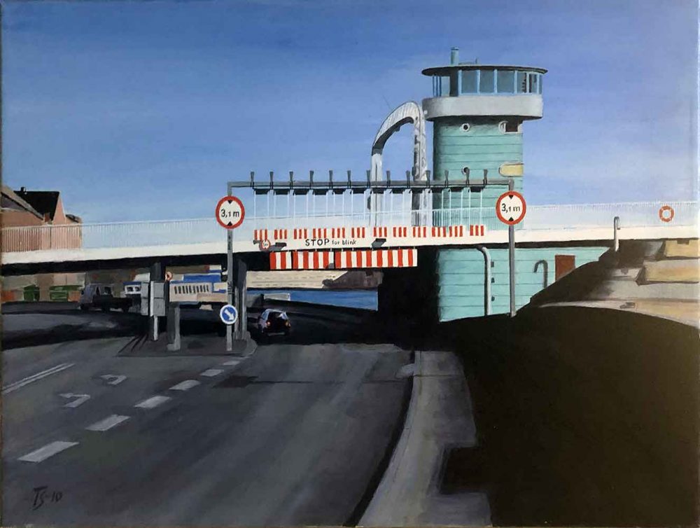 Sandengen no. 13 Knippelsbro - acrylic/oil 60x40 DKK 5.000 SOLD!