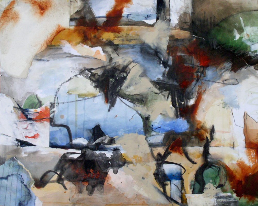 Tomas Abrahamsson: Don Quijote - mixed media - 32x52 - DKK 3.500