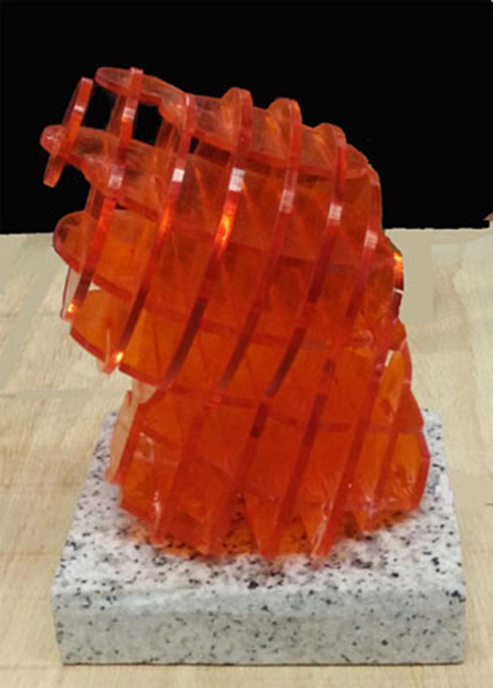 Mogens Kischi - acrylic sculpture