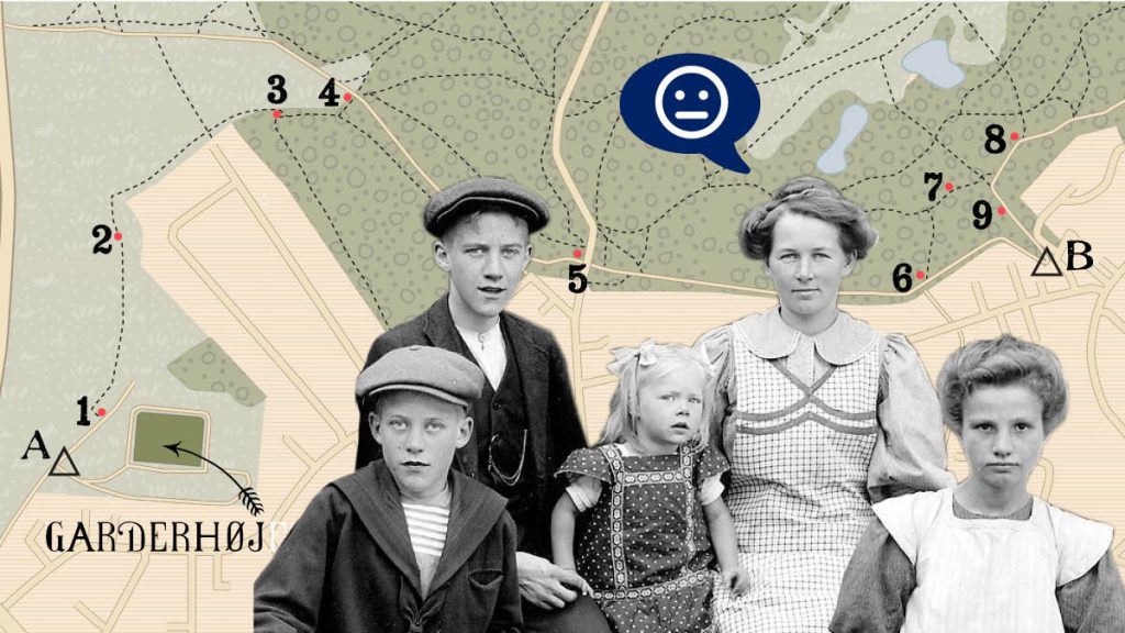Prøv vores orienteringsløb “Find vej i Garderhøjfortet i 1915”. Kombiner en dejlig gåtur med spændende personer fra fortiden.