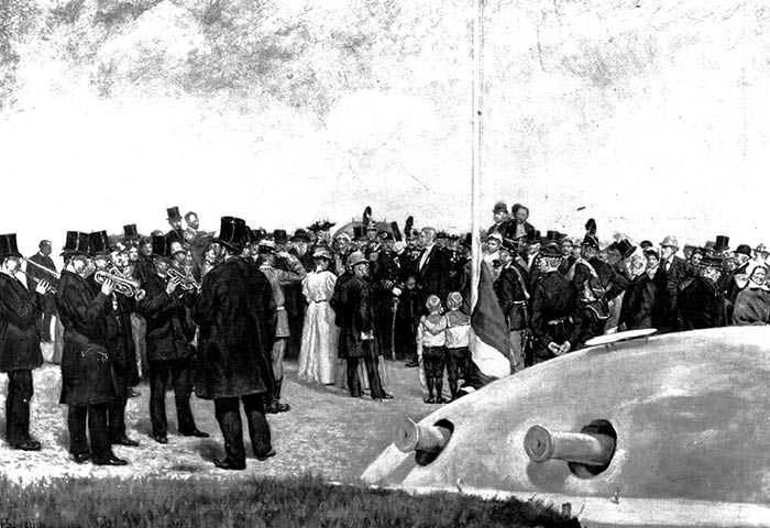 Indvielsen af Garderhøjfortet, 1892
