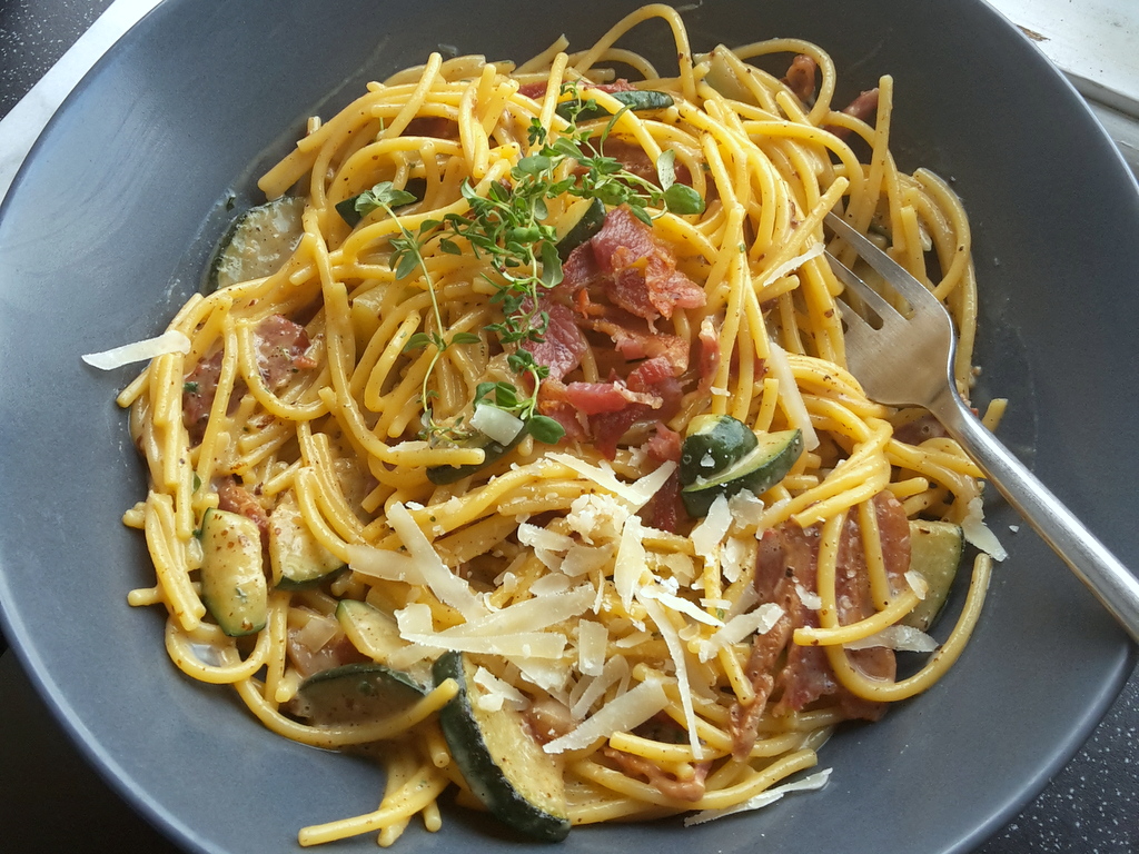 Courgette Carbonara