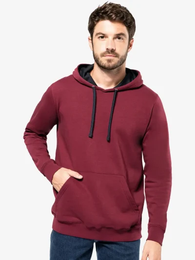 <span style="font-size: 0.65em;">Sweatshirt</span> <span style="color:#f85b5a;"><span style="font-weight: 200;">Kariban </span></span> K446 Bi-color