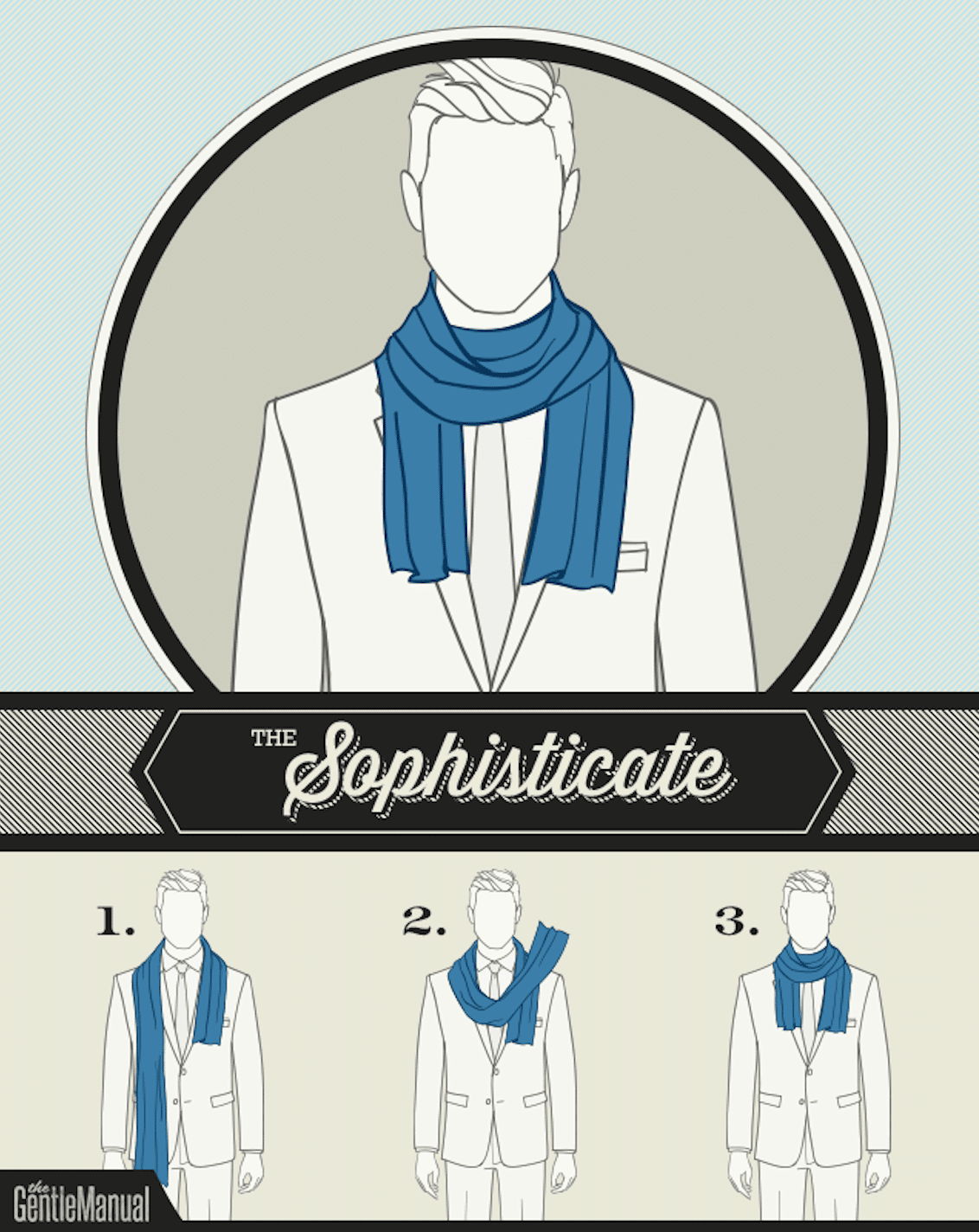 Способы завязки шарфа для мужчин