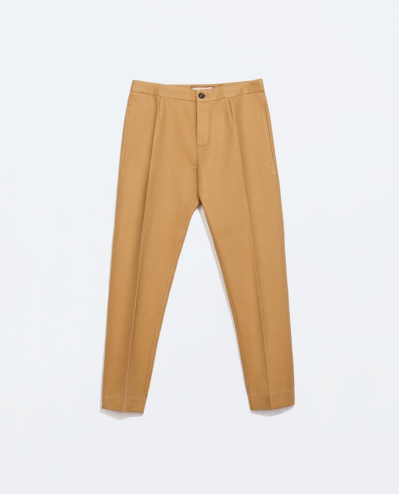 byxor beige zara