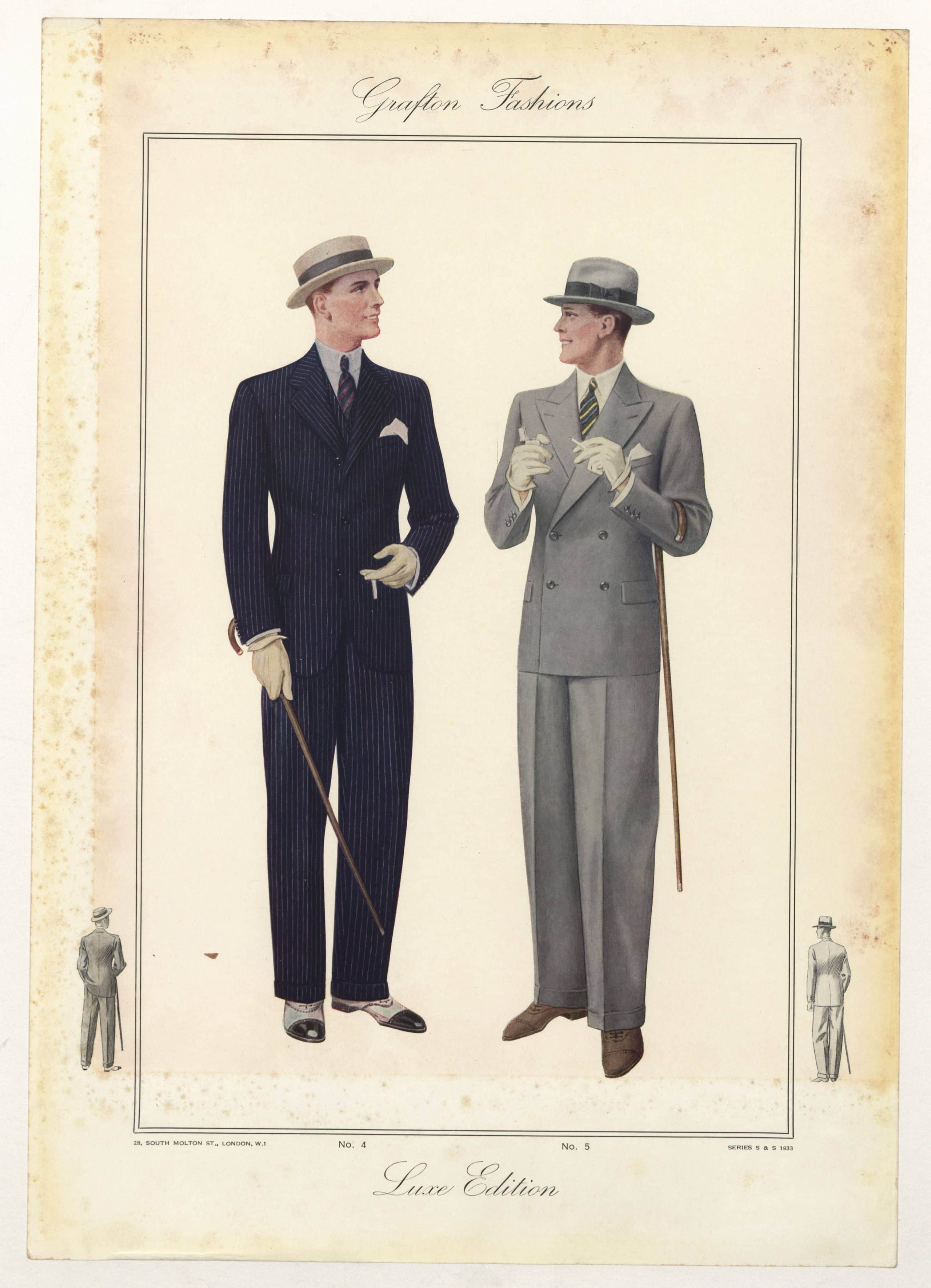 mode för män 1930-talet