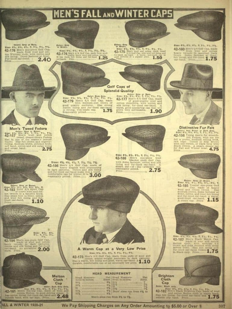 hattmode på 1920-talet mode för män