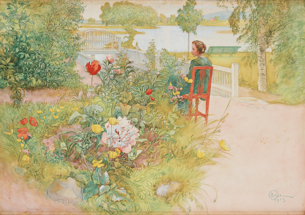 carl larsson målning flicka