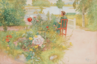 carl larsson målning flicka