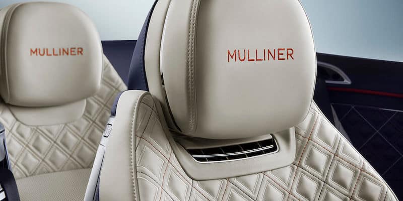 bentley mulliner säten interiör