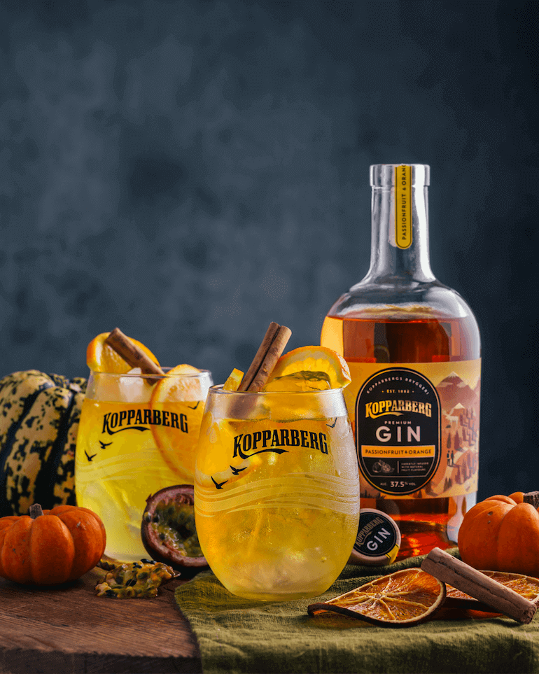 spiced passionfruit Christmas drink