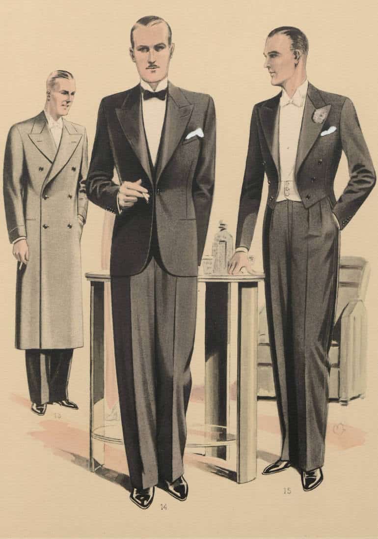 mode för män på 1930-talet