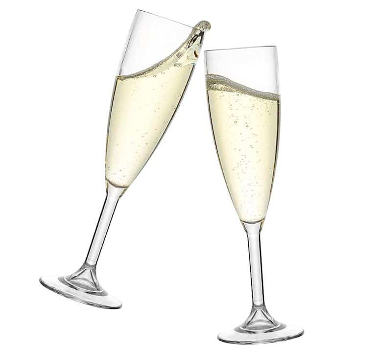 okrossbara champagneglas