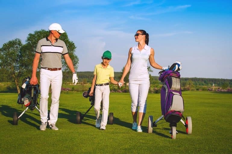tips för att få barnen att börja spela golf