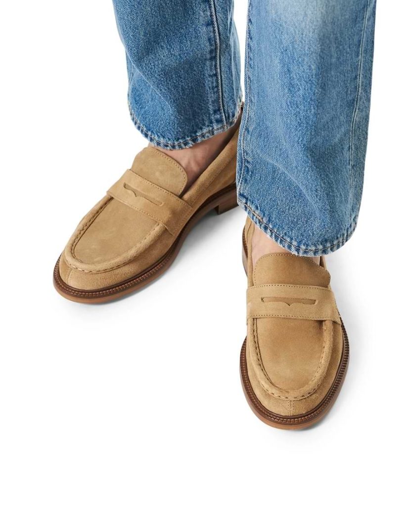 snygga jeans med loafers