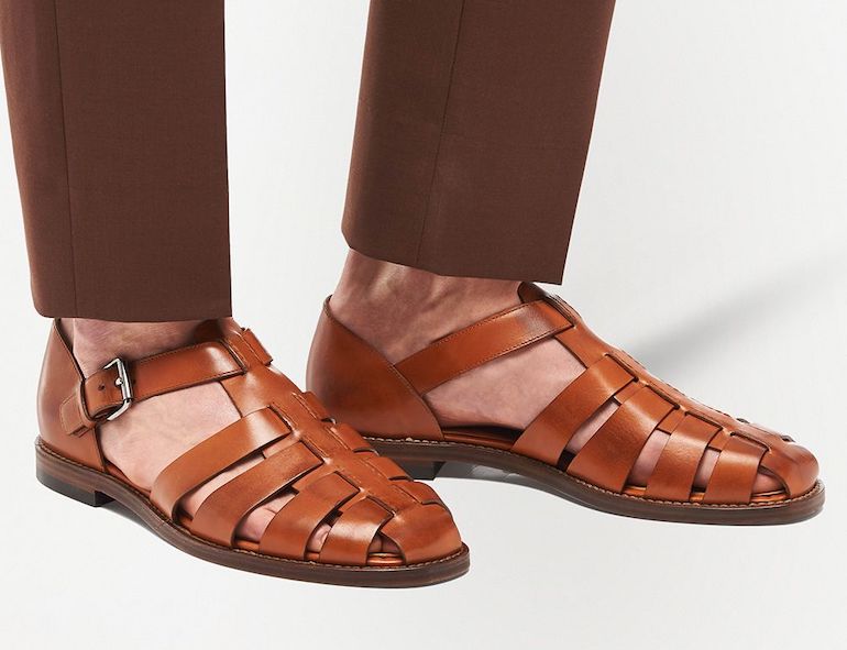 snygga sandaler för män vår sommar 2022