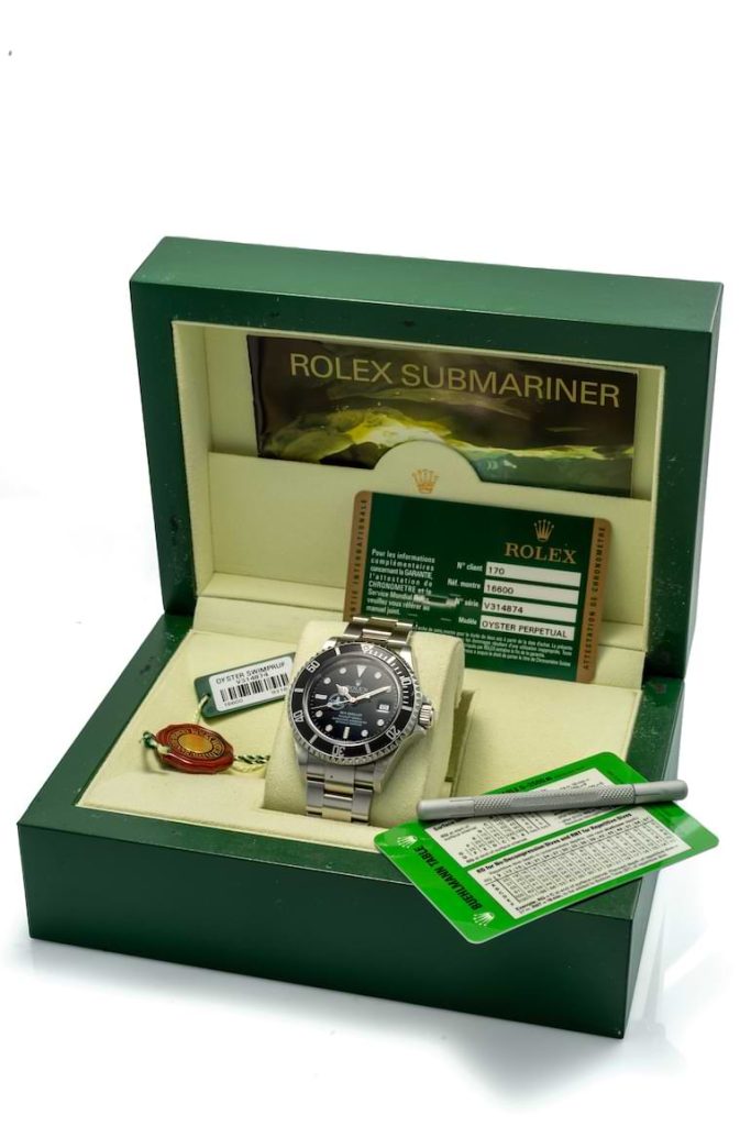 rolex submariner på auktion juli 2022