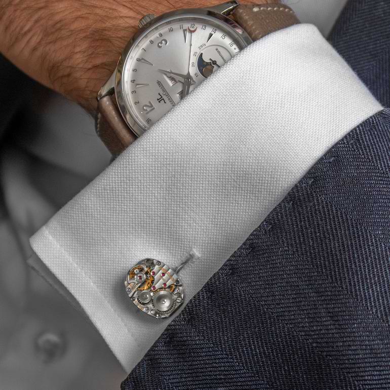 manschettknappar med urverk