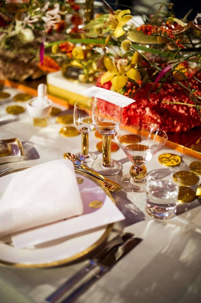 Nobelservisen vid årets nobelmiddag 2022