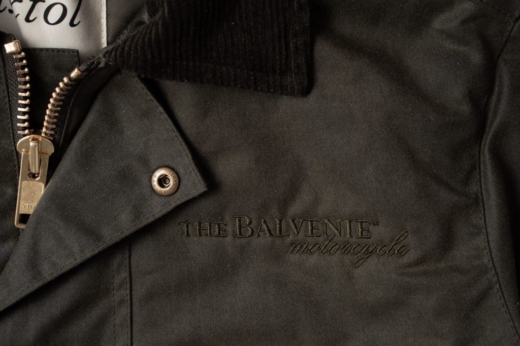 Detalj från The Balvenie Motorcycle Jacket