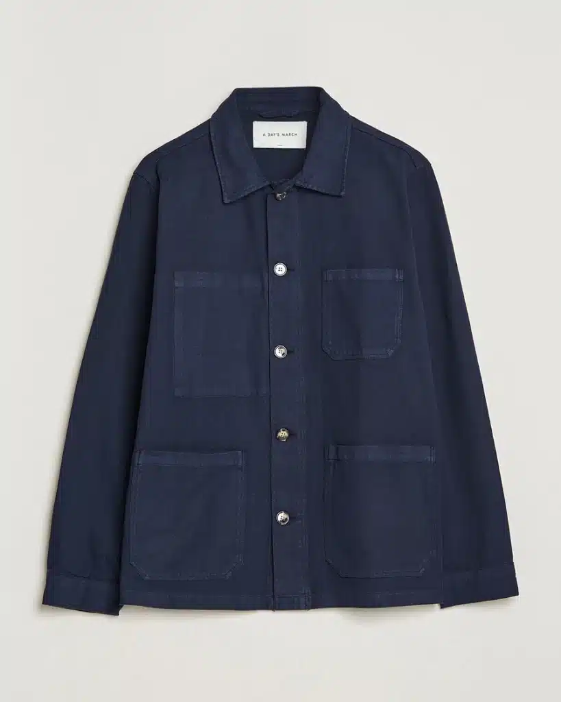 marinblå overshirt twill