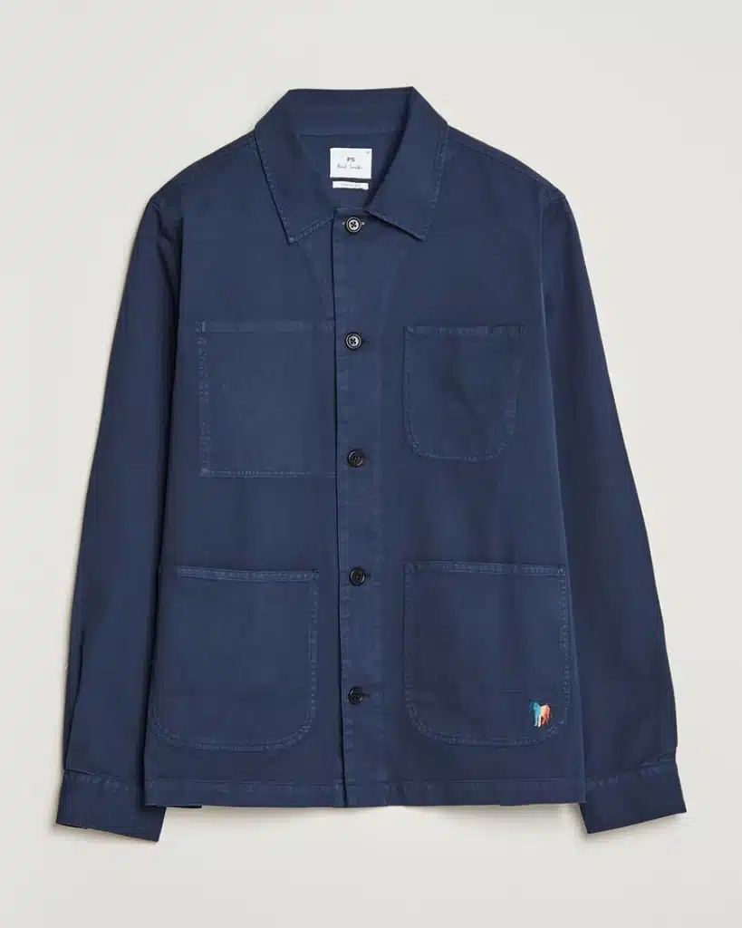 blå overshirt twill