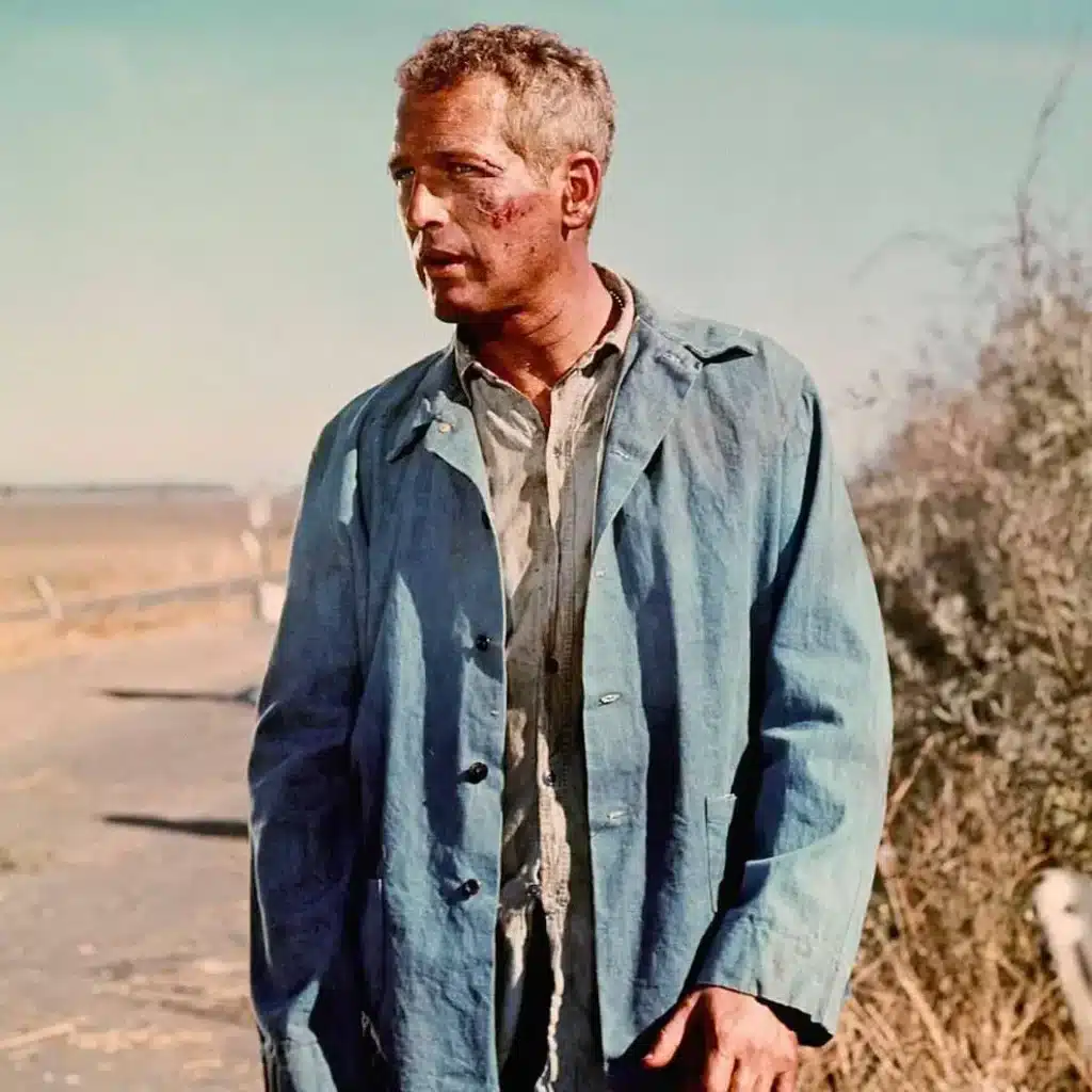 Paul Newman i oväntat snygg skjortjacka i Cool Hand Luke