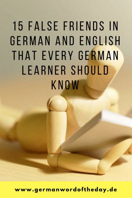 15 false friends in German and English