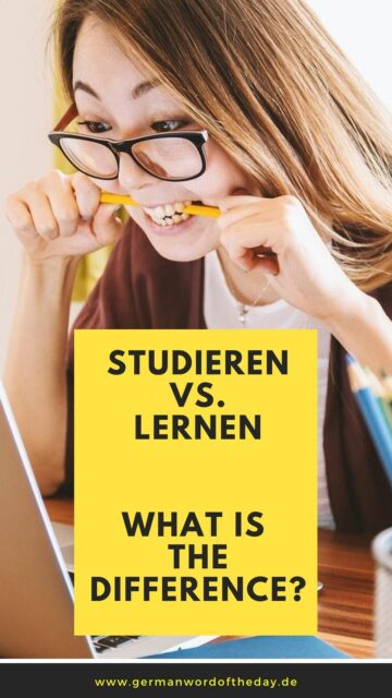 studieren and lernen difference