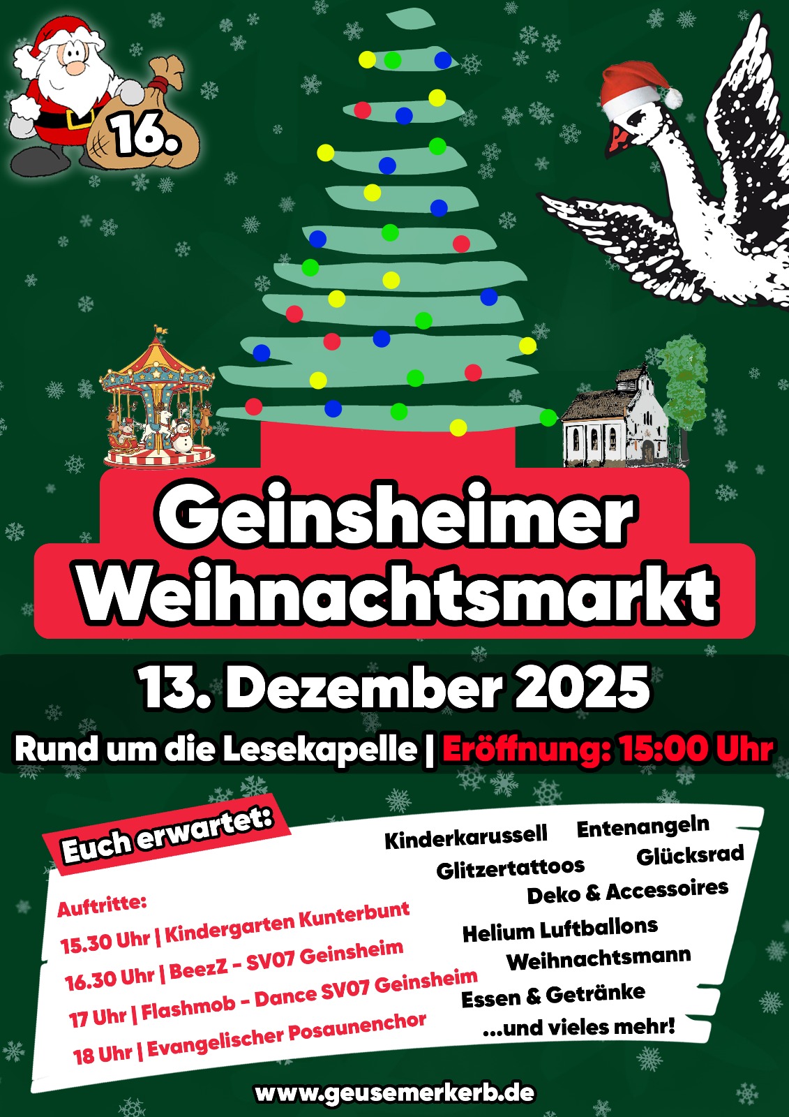 Flyer Geusemer Weihnachtsmarkt