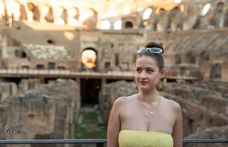 Sinba inside the Colosseum