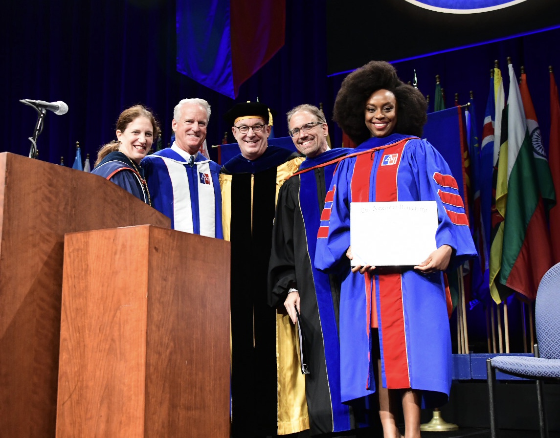 Chimamanda Adichie delivers commencement speech at American University