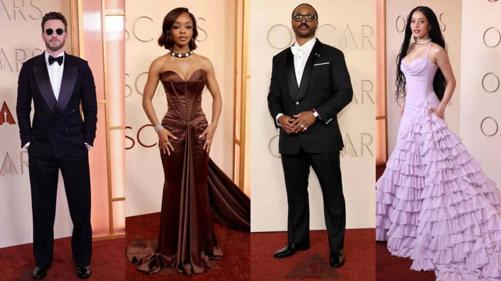 L-R Chris Evans, Marsai Martin, Ryan Coogler, Chase Infiniti at the 2026 Oscars