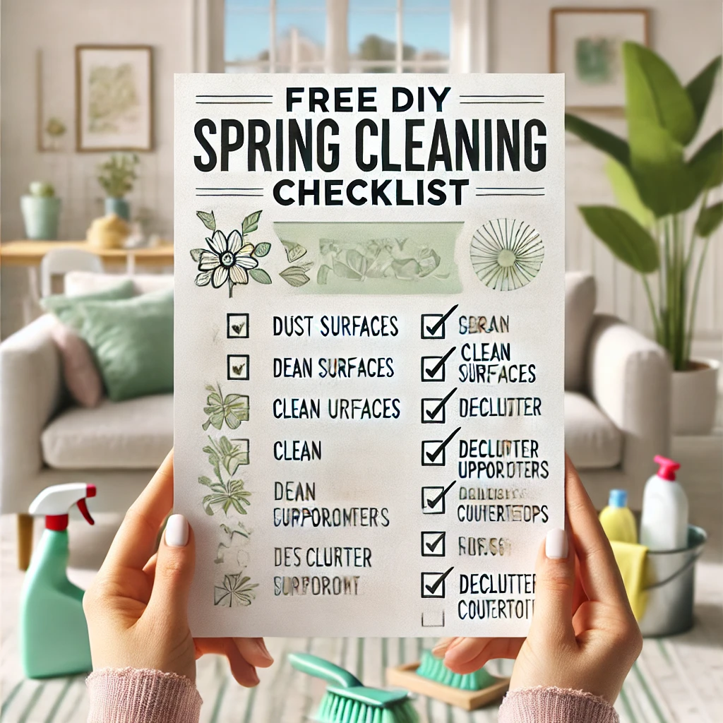 Free DIY Spring Cleaning Checklist 2024 Global Clean Cleaning
