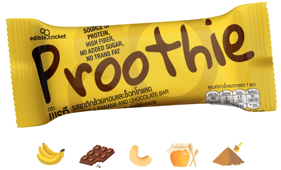 Proothie Protein Bar Banana and Chocolate