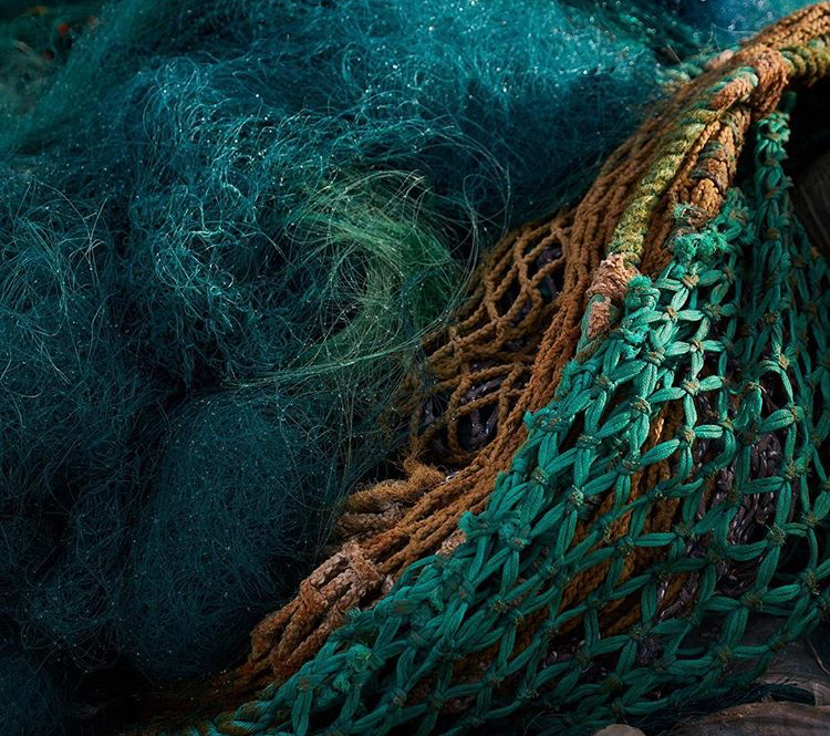 Ocean recycle fishnet for Ocean collection by Jørgen & Nanna Ditzel 