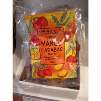 Torkad mango Carabao