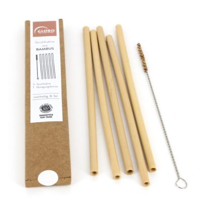 Sugrör bambu med diskborste förpackning