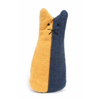 Pennfodral Katt gulblå