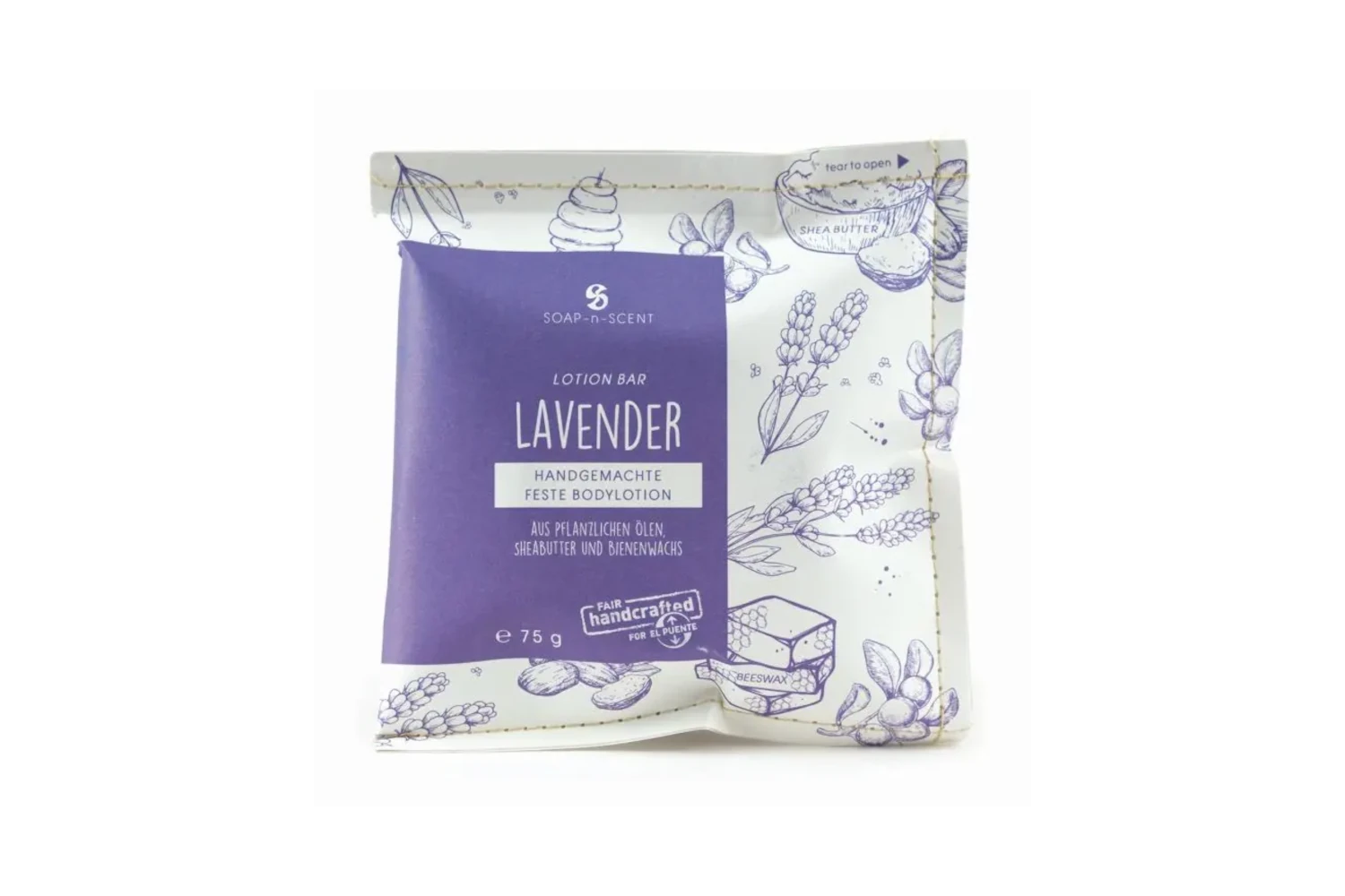 Body lotion bar Lavendel