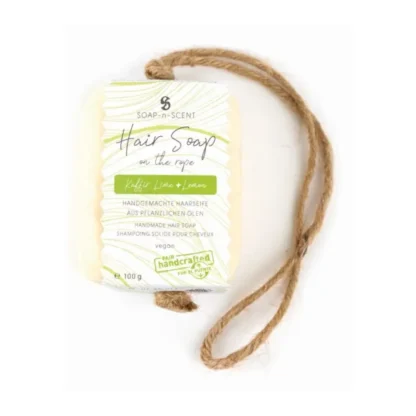 Hårtvål soap on the rope lime